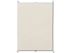 vidaXL Plissee Faltrollo Rollo Plisseerollo 110x125cm Creme