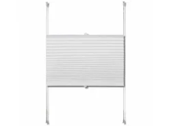 vidaXL Plissee Faltrollo Rollo Jalousie Plisseerollo klemmen 40x200cm Weiß