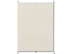 vidaXL Plissee Faltrollo Rollo Plisseerollo 70x200cm Creme