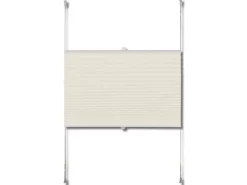 vidaXL Plissee Faltrollo Rollo Plisseerollo 110x100cm Creme