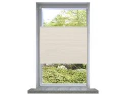 vidaXL Plissee Rollo Jalousie Plisseerollo 90x150cm Creme* Türvorhänge