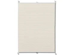 vidaXL Plissee Rollo Jalousie Plisseerollo 90x150cm Creme* Türvorhänge