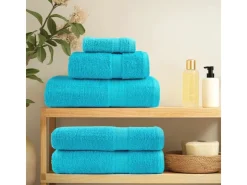 vidaXL Premium-Handtücher 4 Stk Türkis 100x200 600g/m2 100% Baumwolle* Bettwäsche