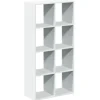 vidaXL Raumteiler Bücherregal Weiß 69,5 x 29 x 137,5 cm Holzwerkstoff 858021