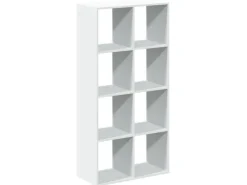 vidaXL Raumteiler Bücherregal Weiß 69,5 x 29 x 137,5 cm Holzwerkstoff 858021