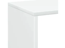 vidaXL Raumteiler Bücherregal Weiß 69,5 x 29 x 137,5 cm Holzwerkstoff 858021