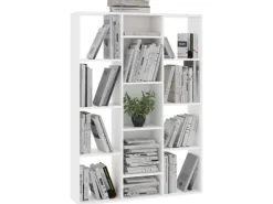 vidaXL Raumteiler/Bücherregal Weiß 100x24x140 cm Holzwerkstoff