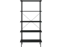 vidaXL Regal mit 5 Böden Schwarz 80x40x163 cm* Büroregale