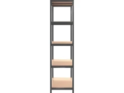 vidaXL Regale mit 5 Böden 2 Stk Stahl & Holzwerkstoff 152868