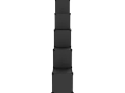 vidaXL Regalsystem mit 15 Würfeln und Türen Schwarz PP 340554