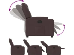 vidaXL Relaxsessel Dunkelbraun Stoff Modell 28* Sessel