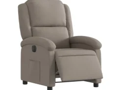 vidaXL Relaxsessel Elektrisch Taupe Stoff Modell 23* Sessel