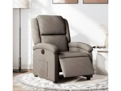 vidaXL Relaxsessel Elektrisch Taupe Stoff Modell 23* Sessel
