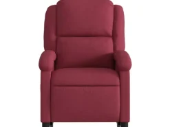 vidaXL Relaxsessel mit Aufstehhilfe Elektrisch Weißrot Stoff Modell 7