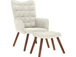 vidaXL Relaxsessel mit Hocker Samt 4016830
