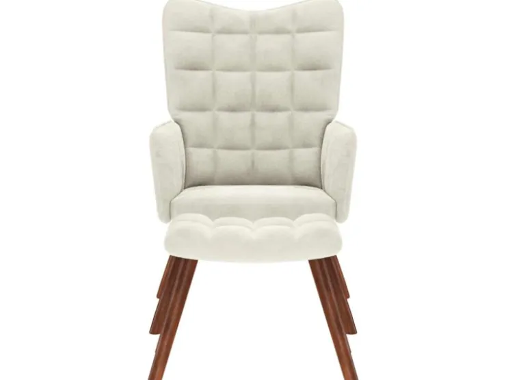 vidaXL Relaxsessel mit Hocker Samt 4016830