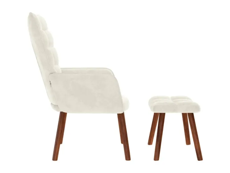 vidaXL Relaxsessel mit Hocker Samt 4016830