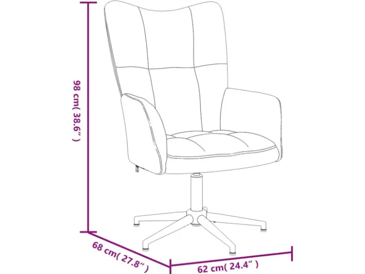 vidaXL Relaxsessel mit Hocker Samt 328134* Sessel|Hocker
