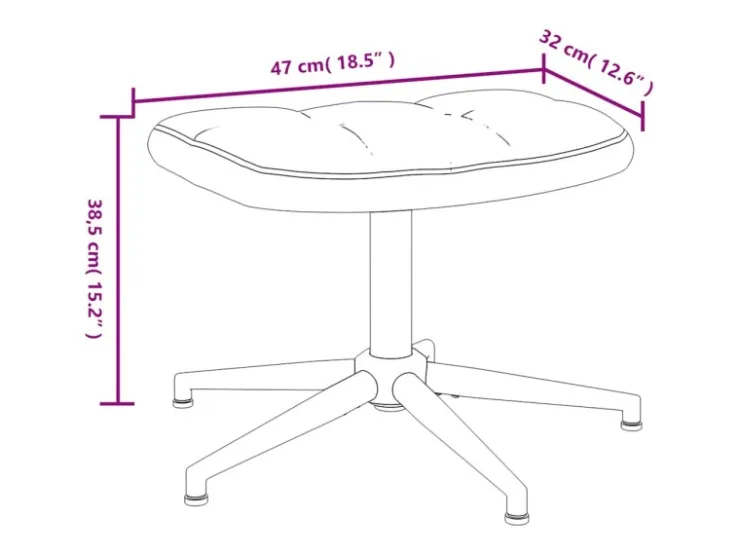 vidaXL Relaxsessel mit Hocker Samt 328134* Sessel|Hocker