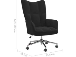 vidaXL Relaxsessel Schwarz Samt Modell 13