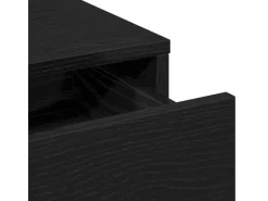 vidaXL Schminktisch mit Regal Schwarz Eichen-Optik 50 x 41 x 140 cm 865128* Regale Schwarz