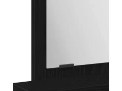 vidaXL Schminktisch mit Regal Schwarz Eichen-Optik 50 x 41 x 140 cm 865128* Regale Schwarz