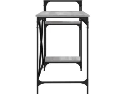 vidaXL Schreibtisch mit Regal Grau Sonoma 135x50x90 cm Holzwerkstoff 826712* Weitere Regale