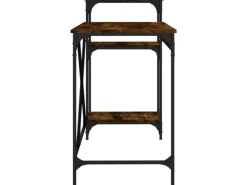 vidaXL Schreibtisch mit Regal Räuchereiche 135x50x90 cm Holzwerkstoff 826711