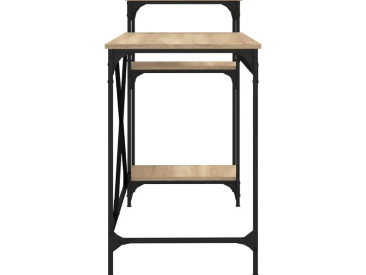 vidaXL Schreibtisch mit Regal Sonoma-Eiche 135x50x90 cm Holzwerkstoff 826710
