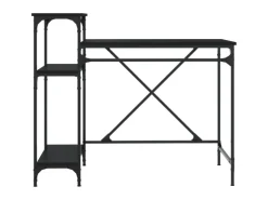 vidaXL Schreibtisch mit Regal 105x50x90cm Holzwerkstoff Eisen 826714