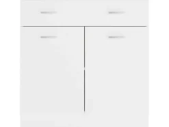 vidaXL Schubunterschrank Weiß 80x46x81,5 cm Holzwerkstoff