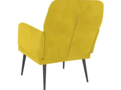 vidaXL Sessel Gelb 62x79x79 cm Samt Modell 1