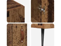 vidaXL Sideboard Braun 90 x 34 x 80 cm Holzwerkstoff 879576* Sideboards|Kommode