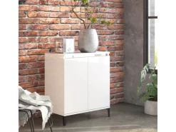vidaXL Sideboard Hochglanz-Weiß 60x35x70 cm Holzwerkstoff 806082