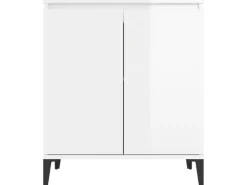 vidaXL Sideboard Hochglanz-Weiß 60x35x70 cm Holzwerkstoff 806082