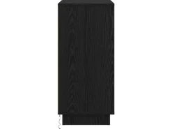 vidaXL Sideboard mit LED Schwarz Eichen-Optik 71 x 34,5 x 75 cm 869651* Kommode