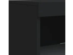 vidaXL Sideboard mit LED-Leuchten Schwarz 162x37x100 cm 3209171