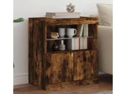 vidaXL Sideboard mit LED-Leuchten Räuchereiche 60x37x67 cm 836655* Sideboards