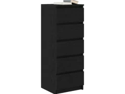 vidaXL Sideboard mit Schubladen Schwarz Eichen-Optik 37,5x35x99 cm 861761