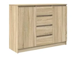 vidaXL Sideboard mit Schubladen Sonoma-Eiche 100,5x35x76 cm 3328446* Sideboards