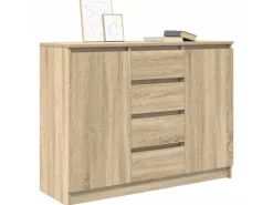 vidaXL Sideboard mit Schubladen Sonoma-Eiche 100,5x35x76 cm 3328446* Sideboards