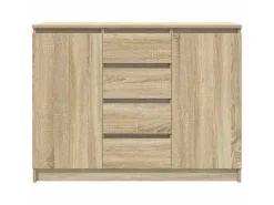 vidaXL Sideboard mit Schubladen Sonoma-Eiche 100,5x35x76 cm 3328446* Sideboards