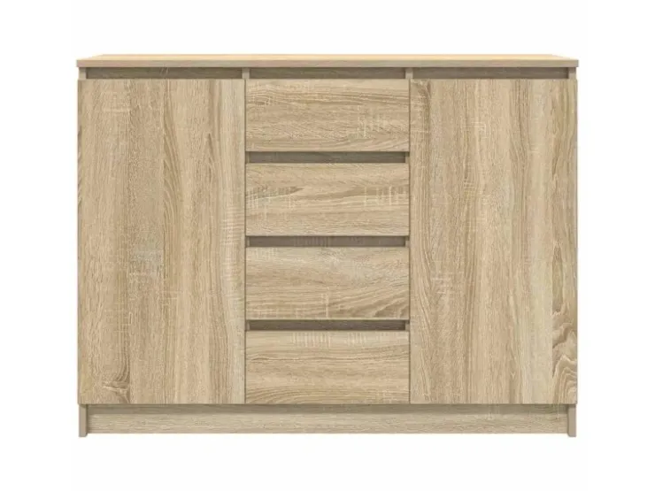 vidaXL Sideboard mit Schubladen Sonoma-Eiche 100,5x35x76 cm 3328446* Sideboards