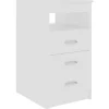 vidaXL Sideboard mit Schubladen Weiß 40x50x76 cm Holzwerkstoff