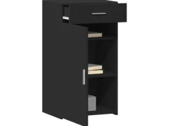 vidaXL Sideboard Schwarz 50x42,5x93 cm Holzwerkstoff 846293