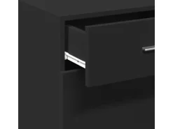vidaXL Sideboard Schwarz 50x42,5x93 cm Holzwerkstoff 846293