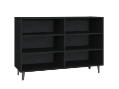 vidaXL Sideboard Schwarz 103,5x35x70 cm Holzwerkstoff 806041