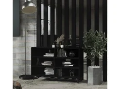 vidaXL Sideboard Schwarz 103,5x35x70 cm Holzwerkstoff 806041