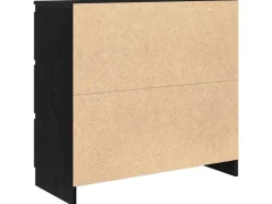 vidaXL Sideboard Schwarz Eichen-Optik 80x35x76 cm Holzwerkstoff 861734* Kommode