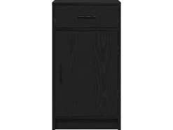 vidaXL Sideboard Schwarze Eiche 40 x 40,5 x 75 cm Holzwerkstoff 865065* Sideboards|Kommode